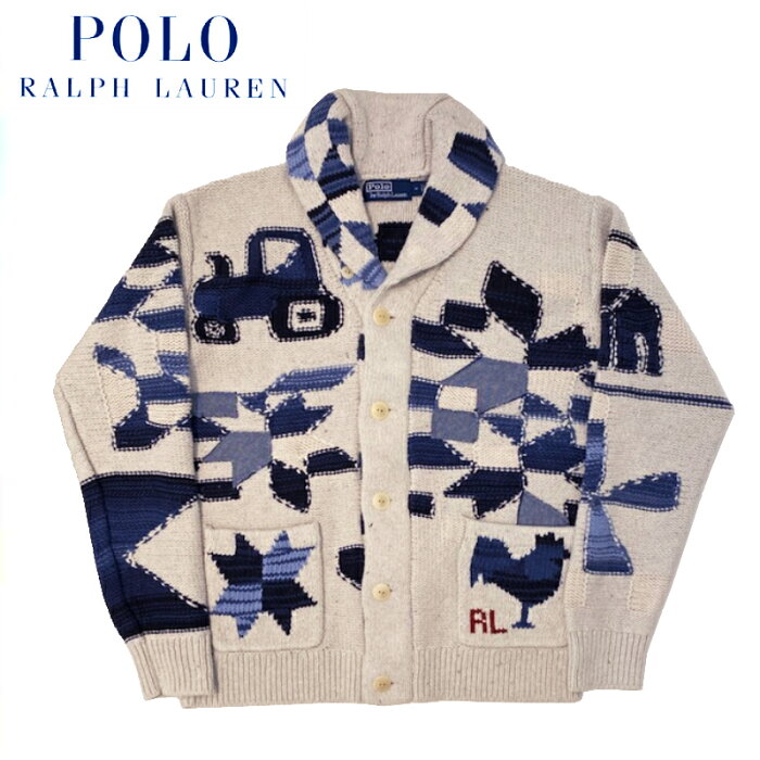 【あす楽】POLO RALPH LAUREN (ポロ ラルフローレン) COTTON BLEND GRAPHIC CARDIGAN / コットンブレンド グラフィック カーディガン / POLO COUNTRY / MEN'S / メンズ / アウター / ロゴ / 長袖 / 710870047001