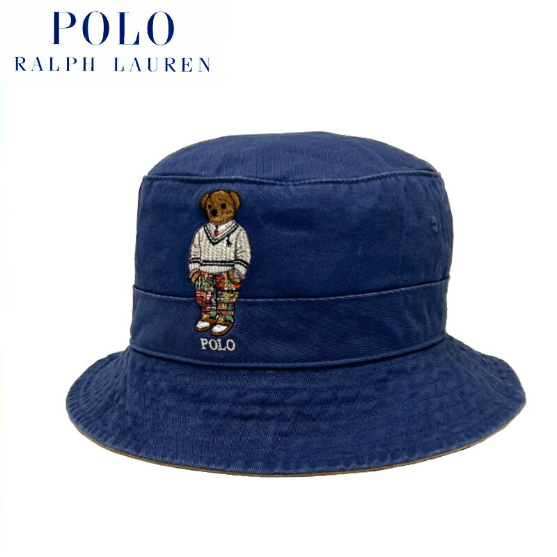 ポロ ラルフ ローレン 【あす楽】POLO RALPH LAUREN POLO BEAR BUCKET HAT / ポロ ラルフローレン / バケット ハット / Bucket cap / ベア 刺繍 / Polo Bear / ポロベア / 熊 / くま / クマ / M CLASSICS / Hat / ハット / Cap / キャップ / 帽子 / 刺繍 / メンズ / 710900276001