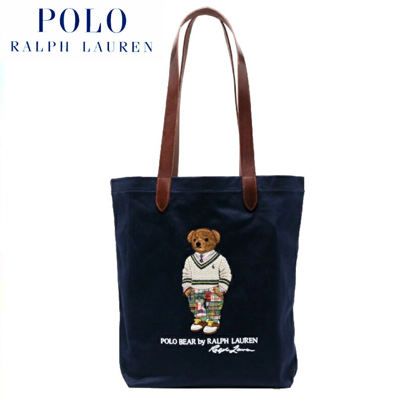 【あす楽】POLO RALPH LAUREN POLO BEAR TOTE / ポロ ラルフローレン ポロベア トートバッグ / ベア 刺繍 / Polo Bear / ポロベア / 熊 / くま / クマ / MPOLO SP 23 J / TOTE BAG / トート バッグ / BAG / バッグ / メンズ / レディース / ユニセックス / 405898928002