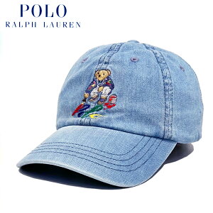 POLO RALPH LAUREN Men's Polo Bear Denim Cap / ݥ ե / ݥ٥ /  /  /  / M CLASSICS / Cap / å / ɽ / Hat / ϥå / Baseball Cap / ١ܡ å / ˹ /  / ǥ˥ /  / 710926405001