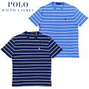 POLO RALPH LAUREN (| t[) BORDER TEE / MEN'S SHORT SLEEVE BORDER TEE / |j[ / S / h? / Signature Pony / VOl`[ |j[ / M CL / CREW NECK TEE /  / SHORT SLEEVE / Y / 710926741001 / 710926741002