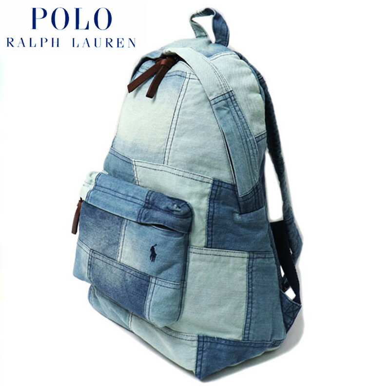 ラルフローレン 帆布・キャンバスバッグ メンズ POLO RALPH LAUREN CANVAS DENIM BACKPACK / キャンバス デニム バックパック / ポロ ラルフローレン / MPOLO SP24 DEL6 / PATCHWORK / BAG / バッグ / RUCKSACK / リュックサック / メンズ / レディース / ユニセックス / DENIM PW / 405931687001