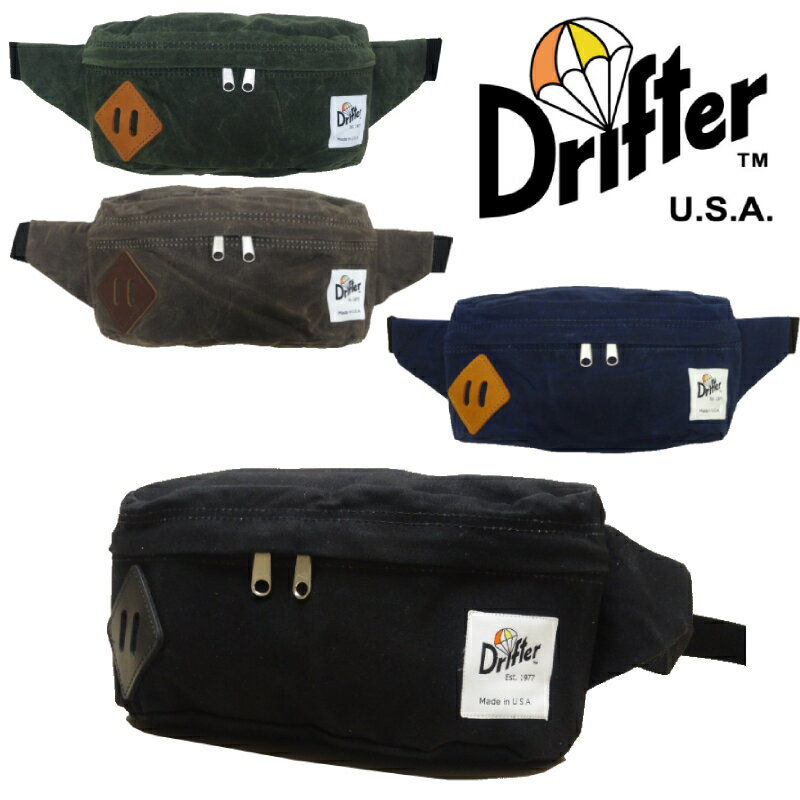 Drifter(ドリフター) CLASSIC HIP SACK M / クラシック ヒップ サック / WAXED COTTON / Mサイズ / ボディバッグ / メンズ / レディース / ユニセックス / 530
