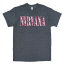 MUSIC ARTIST TEE NIRVANA FLORAL LOGO MEN'S T-SHIRT / NIRVANA / ニルヴァーナ / TEE / ロッ...