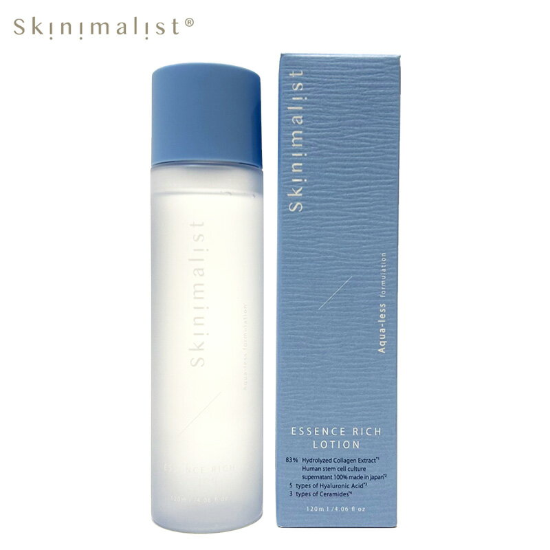 Skinimalist ESSENCE RICH LOTION 120mL / スキニマリスト エッセンスリッチローション / 純度100%純国産「ヒト幹細胞培養上清液」 / 化粧水 / ローション