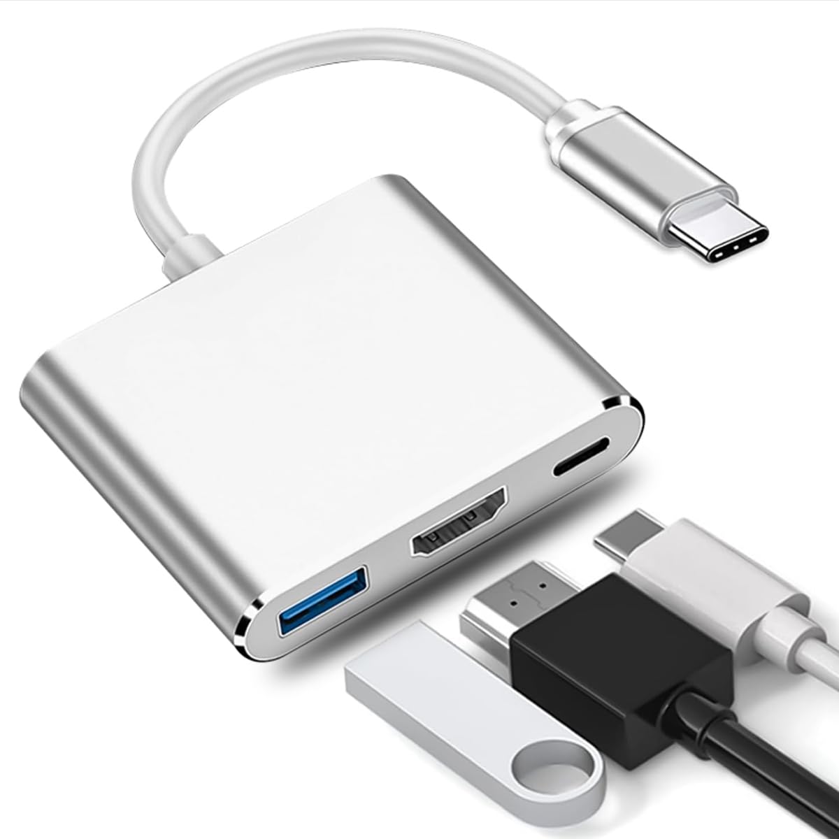 USB Type C HDMI アダプタ 3in1【2024高機