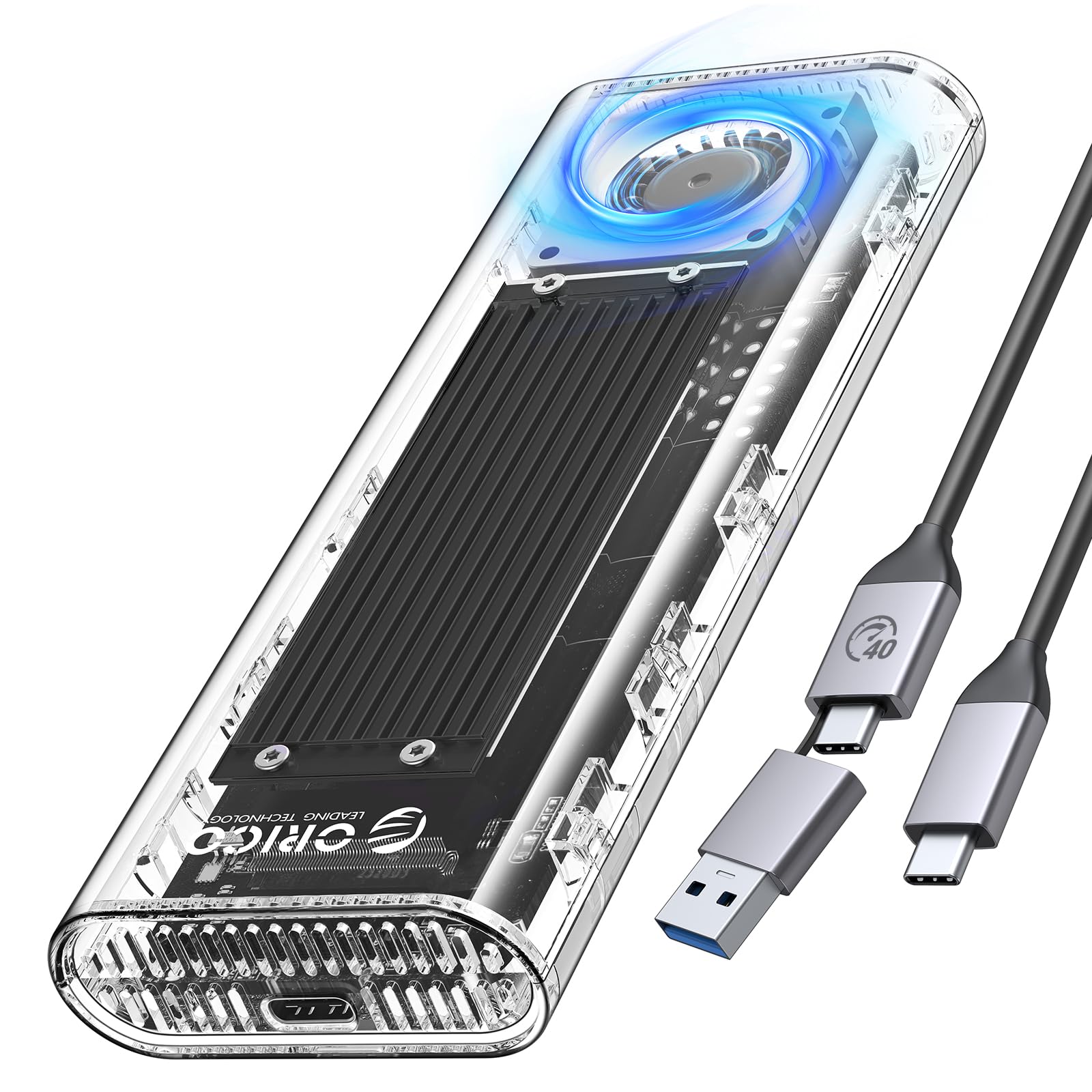 ORICO M.2 SSD OtP[X 40Gbps HsvŐV USB4 NVMe M.2 SSDP[X t@̓Thunderbolt 4 SSD P[X2230 2242 2260 2280(ML[̂)ΉAUSB4/3.2/3.0/2.0Ή-TCM2U4 ubN