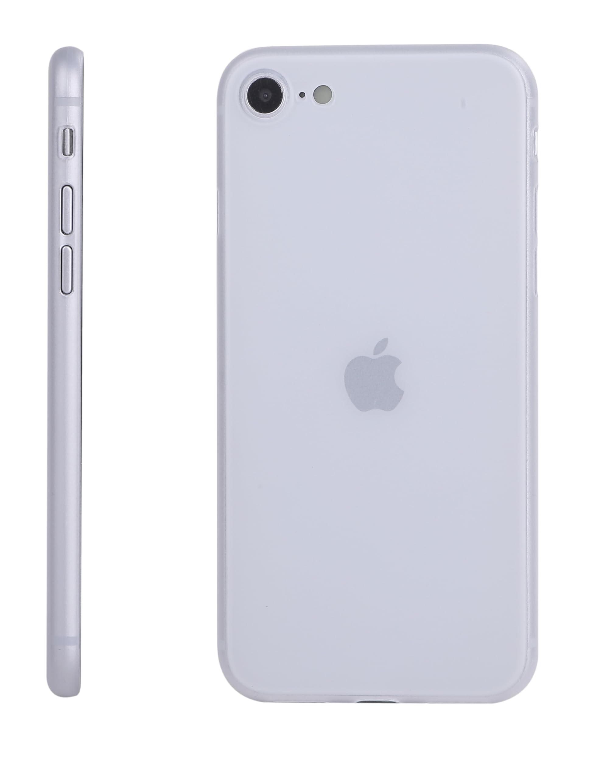 RIMELY iPhone SE ケース 第3世代 第2世代 iPhone8/iPhone7/SE2/SE3 カバー 超薄型 軽量 指紋防止 傷防止 保護 さらさら アイフォン カバー (iPhone SE2/SE3/8/7, マットホワイト)