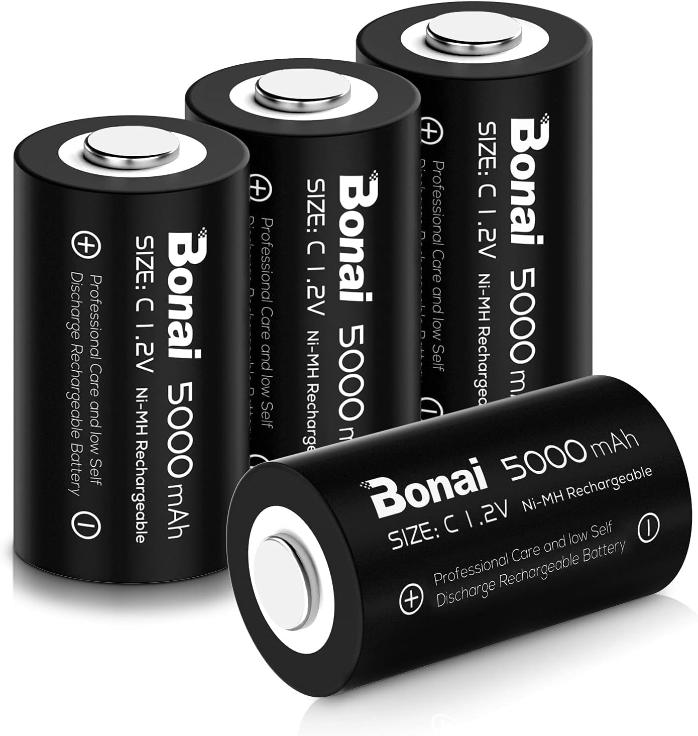商品情報商品の説明説明 Home Basic Everyday - Bonai Cセル充電式バッテリー4個 5000mAh 電池の特徴: * 数量:Cサイズ5000mAhニッケル水素充電式バッテリー4個パック。 * 電圧:1.2V * 高性能、最大1,200回の充電式サイクル。 ※スマート充電器やユニバーサル充電器で急速充電が可能です。 * 優れた充電/放電性能。初めて使用したとき、または長時間使用しない場合、3~5回の充電と放電の後、バッテリーは高品質を維持します。 * 通常のアルカリ電池よりも高ドレインデバイスでの長寿命。 * Hg/Cd/Pbを含まず、環境への汚染はありません。 * LEDキャンドル、懐中電灯、ortable CDやMP3プレーヤー、デジタルカメラ、子供のおもちゃなどの高電力需要デバイスに最適です。 * 丈夫なケース、収納や持ち運びに便利です。 【パッケージ内容】 Bonai Cサイズ1.2V充電式バッテリー4個。主な仕様 ?【仕様】1.2V 単二充電電池 5000mAh 高容量 充電式電池 4本br?【低自己放電】低自己放電技術により、3年間電池を放置していた場合でも75%の容量を維持できます。密閉型で液漏れ防止、低温でも寒い場所でも性能を発揮できますbr?【繰り返し充電】負け極端子表面に施された独自の処理が、1200回の充電を繰り返し使っても劣化が少ないです。Hg/Cd/Pdなどの有害物を使わず、エコタイプの電池です。br?【なデバイスに適用】全ての単二形充電池対応のデバイスが使用可能です。おもちゃ、LEDライト、ラジオ、センサーライト、目覚まし時計,懐中電灯 を提供します。br?【品質アフターサービス】弊社は、お客様に高のショッピング体験を提供していきたいと考えています。 使用中に問題が発生した場合は、お気軽にお問い合わせください。満足のいくアフターサービスをご提供いたします！