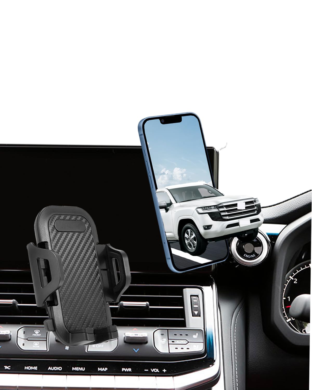 LISEN magsafe 車載スマホホルダー magsafe 車 ホルダー [24個の強力な磁石] 安定性拔群 マグセーフ 車載 スマホホルダー 車 360度回転 携帯ホルダー 落下防止 スマホホルダー 車 マグネット iPhone15 14 13 Pro Max Plus iPad mini Samsung Sony Xperia LG SHARP OPPO