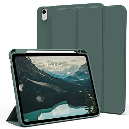 KenKe iPad Air5/iPad Air4 ケース 2022/2020 軽量 柔らかいシリコン TPU材質 ペン収納 iPad Air 第5/4..