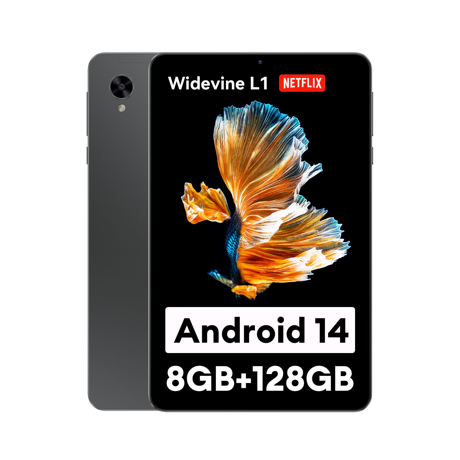 楽天1000カットカルペディエムWidevine L1対応 Android 14 タブレット、Headwolf FPad3 タブレット8.4インチ、8コアCPU T616+Mali-G57 GPU、2K FHD IPSスクリーン、8GB+128GB、5500mAhバッテリー、8MP/13MP カメラ、通話可能 タブレット SIMフリー、顔認識対応アンドロイドタブレット