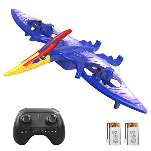 O WOWZON ラジコン飛行機 ドローン 子ども向け グライダー おもちゃ 100g未満 RC 戦闘機 リモコン 初心者向け バッテ…