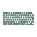 MOSISO キーボードカバー 対応機種 MacBook Air 15 M3 M2、対応機種 MacBook Air 13.6 M3 M2、対応機種 MacBook Pro 14/16 M3 M2 M1 保護 防水 シリコンスキン 日本語 JIS配列(ミッドナイトグリーン)(2)