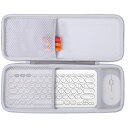 co2CREA 収納ケース 互換品 ?Logicool ロジクール ワイヤレスキーボード K380OW + ワイヤレスマウス Pebble SE-M350OW(...