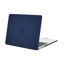 MOSISO 対応機種 MacBook Air 13.6インチ ケース 2024 2023 2022 リリース M3 A3113 A2681 M2 チップ Liquid Retina Display & Touch ID付き 保護 プラスチック ハードシェルケース カバー(ネイビー ブルー)