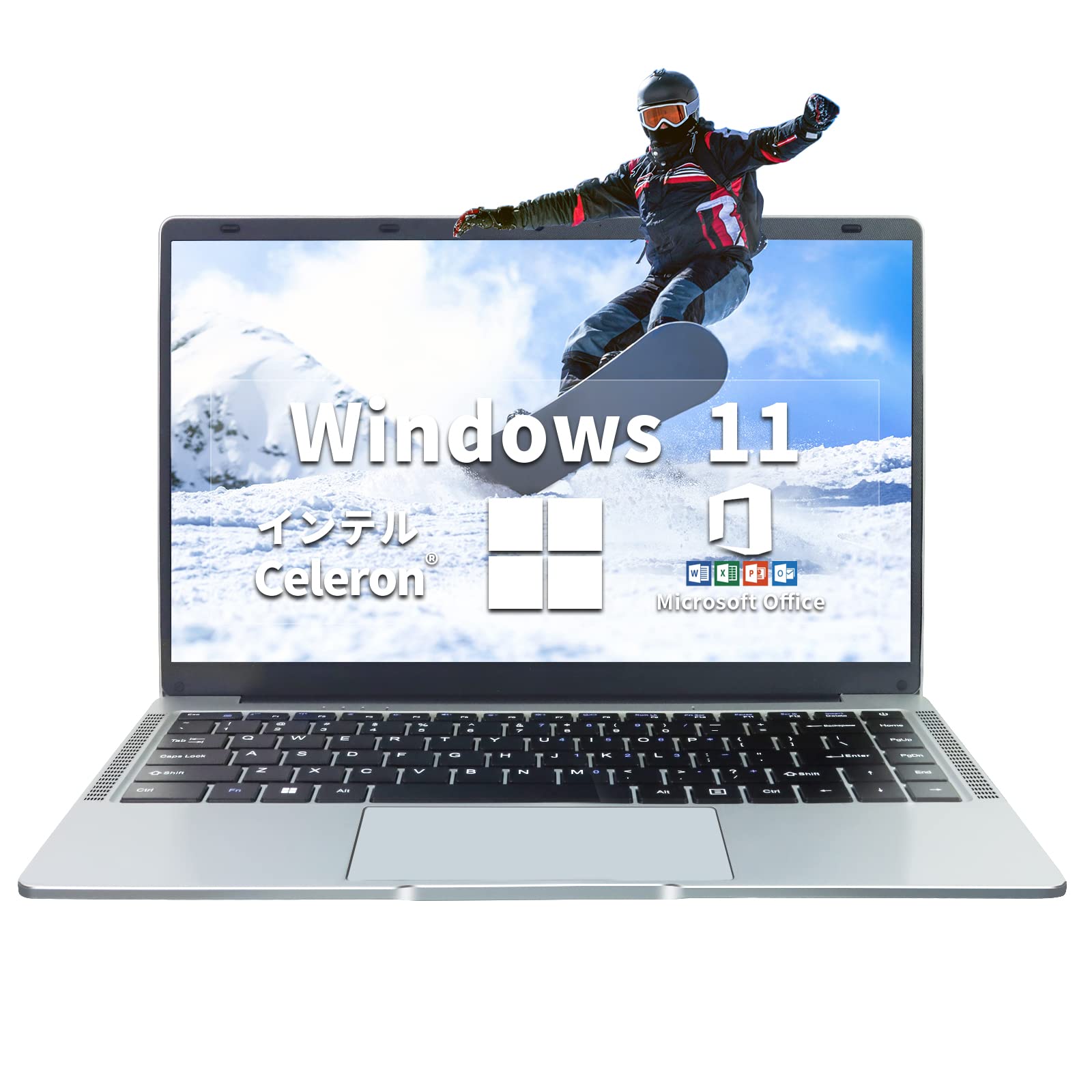 ESBOOKノートパソコン 【Windows 11 Pro搭載】【MS Office 2019搭載】(Word、Excel、PowerPointなど利用可能) 14インチIPS液晶/1920×1080FHDディスプレイ カメラ付き 大画面/薄型PCノート高性能CPU /初期設定不要/6GBメモリ/無線LAN対応 /大容量SSD/8時間連続使用/初心