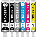 【WYFYINK】キヤノン用 Canon BCI-381 BCI-380 XL 互換 インク PIXUS TS8430 TS8330 TS8230 TS8130 大容量 インクカートリッジ 6色 マルチパック 380 381 6MP 説明書付き(2)