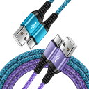 ANNIBER Type-C 充電ケーブル アンドロイド タイプC ケーブル スマホ充電コード QC急速充電対応【1.8m/2本セット】携帯充電ケーブル typ...