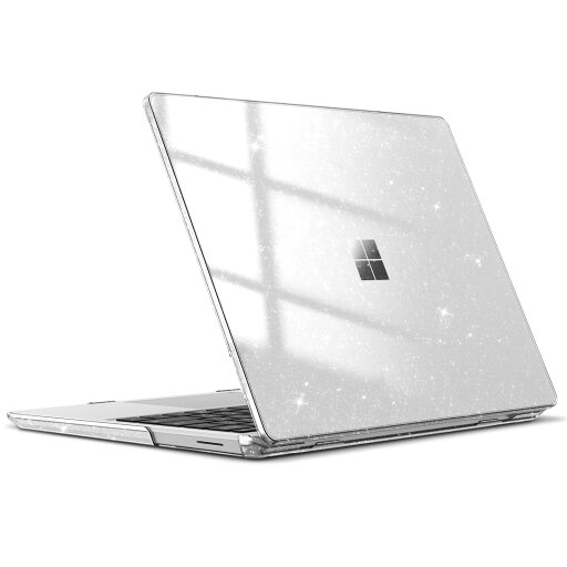 Fintie for Microsoft Surface Laptop Go 3 (2023)/Surface Laptop Go 2 (2022)/Surface Laptop Go (2020) ケース 保護ケース 12.4インチ PC 薄型 軽量 耐衝撃性 傷防止 排熱口設計 透明 おしゃれ (モデル番号2013 1943) (キラキラクリア) Fintie for Microsoft Surface Laptop Go 3 (2023)/Surface Laptop Go 2 (2022)/Surface Laptop Go (2020) ケース 保護ケース 12.4インチ PC 薄型 軽量 耐衝撃性 傷防止 排熱口設計 透明 おしゃれ (モデル番号2013 1943) (キラキラクリア)