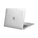 MOSISO 対応機種 Surface Laptop 5/4/3 13.5インチ ケース 2022 2021 2019リリース (型番:1951&1868)保護 プラスチック キラキラ ハードシェルケース カバー(クリア)(2)
