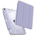Fintie iPad Air 11インチ ケース 2024 / iPad Air 5 ケース 2022 / Air 4 ケース 2020 10.9 インチ 透明バックカバー 引き出し式ペンホルダー Apple Pencil 収納可能 Pencilワイヤレス充電対応 三つ折スタンド スリープ機能 軽量 薄型 傷つけ防止 PU合成レザー TPU(ラ