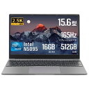 ESBOOK 15.6型 2.5K金属筐体ノートPC 第11世代 インテル Celeron N5095 メモリ16G DDR4L/リフレッシュレート165Hz/ Windows11Pro&MS Office 2019 / 指紋認証付き/Webカメラ内蔵 / 5GWIFI / Bluetooth 5.0 / 日本語キーボードフィルム付き 高性能PC(512G SSD, アイアング