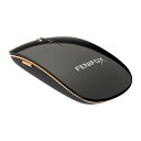 Bluetooth マウス, FENIFOX 無線 マウス ワイヤレス 静音小型薄型 携帯 人間工学 音がしない 光学式 Mouse Laptop Computer PC Mac 用 - 黒い ブラック(2)