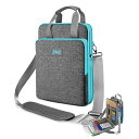 ZINZ 12.3〜13インチ 旅行用 ノートパソコン ショルダバッグ,グレーブルーのエッジ