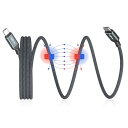 Twozoh マグネット 充電ケーブル 1M USB Type-Cケーブル66W PD 対応 高速充電ケーブル 高速データ転送 高耐久ナイロン iPhone/iPad MacBook/Samsung Galaxy対応(2)