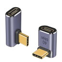 Duttek USB C変換アダプター 40Gbps L字型USB Type C延長アダプター 100W USB Type C エクステンダー コネクタ アダプター Thunderbolt 4/3 Steam Deck iPhone 15 Switch iPhone 2スタイル用