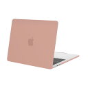 MOSISO 対応機種 MacBook Air 13.6インチ ケース 2024 2023 2022 リリース M3 A3113 A2681 M2 チップ Liquid Retina Display & Touch ID付き 保護 プラスチック ハードシェルケース カバー(サーモン ピンク)
