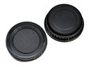 F-Foto , PENTAX Kマウント対応 , 互換 ボディ & レンズ リア キャップ セット (日本の企業) CS-PK