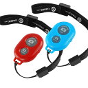 CamKix ワイヤレス Bluetooth スマートフォン用カメラシャッターリモートコントロール - 素晴らしい写真と自撮りの作成 レッド D0427-2SR...