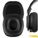 Geekria イヤーパッド QuickFit 互換性 パッド ジェイビーエル JBL J55 J55a J55i J56bt ヘッドホンに対応 パッド イヤー/イヤーカップ プロテインレザー (ブラック)