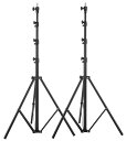 Selens ヘビーデューティライトスタンド 260cm エアクッションタイプ 1/4と3/8ネジアダプター 3段高さ調整可能 ソフトボックス スピートライト ...