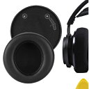 Geekria イヤーパッド QuickFit 互換性 パッド フィリップス PHILIP Audio Fidelio X2HR, X1 ヘッドホンに対応 パッド イヤー/イヤーカップ (プロテインレザー/黒)