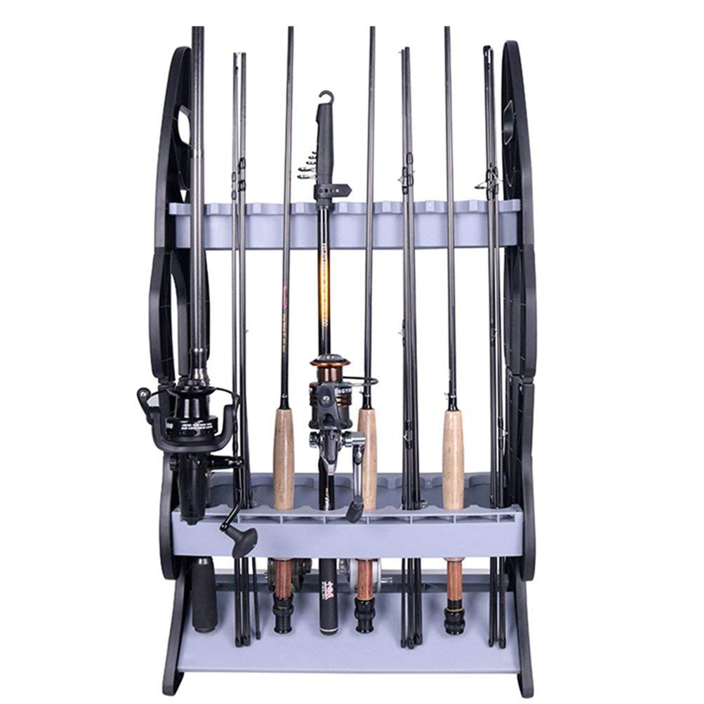 【送料無料】Croch ロッドスタンド 釣り竿 ロッドホルダー 組立式 16本立て プラスチック