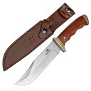 MOSSY OAK アウトドアナイフ シースナイフ フルタング構造 天然ウッドハンドル 全長275mm 登山 キャンプ トレッキング 釣り 家庭 DIY 防災用...