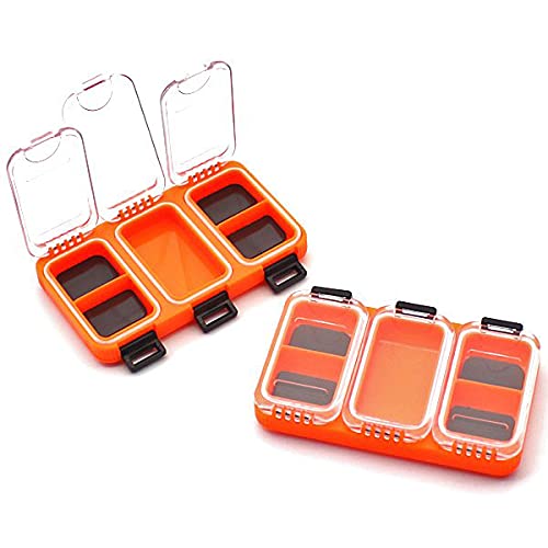 【送料無料】Wellvie スタッフケース 2個セット 防水ユニットケース マグネットシート オレンジ/蓋クリ..
