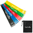 TheFitLife トレーニングチューブ 筋トレチューブ フィットネスチューブ (黄/緑/赤/青/黒)