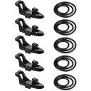 【送料無料】DFsucces ルアーフックホルダー 釣り道具 新型ルアーキーパー 5個セット 各3つの異なるラバーリング付き