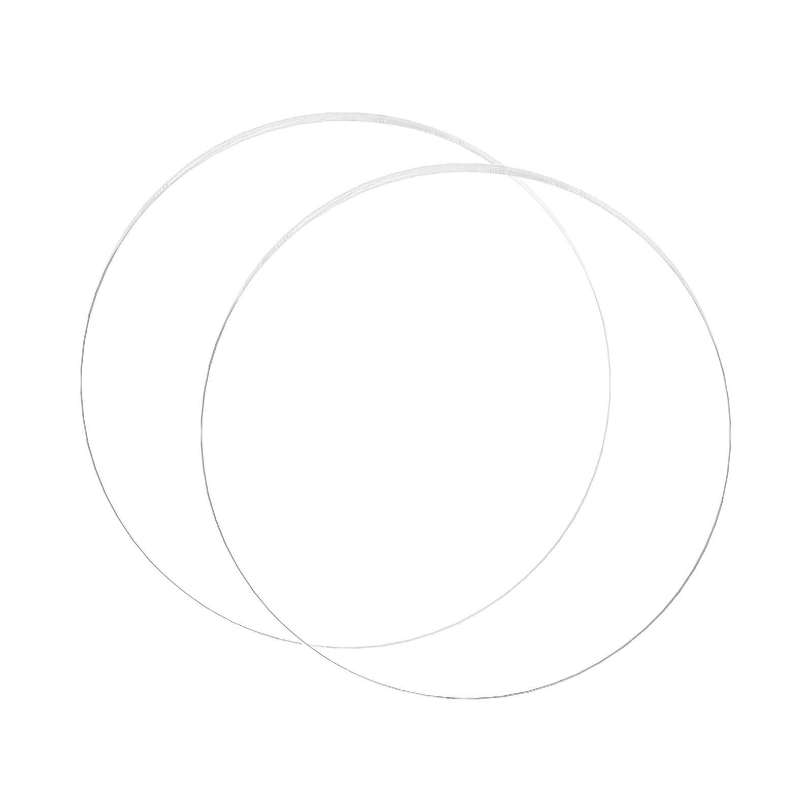 【送料無料】BENECREAT 2枚直径249mm厚さ3mm透明アクリル板 丸アクリルシート 保護紙付き 看板 キーホ..