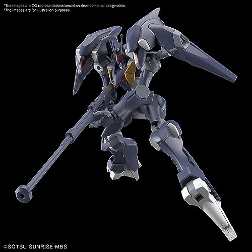 1000カットカルペディエムの【送料無料】HG 機動戦士ガンダム 水星の魔女 ガンダムファラクト 1/144スケール 色分け済みプラモデル｜アングル3