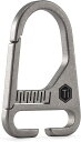 KeyUnity KB00 スリング フック チタン カラビナ パック交換用バックル キーチェーン用のスナップフック バックパック アクセサリー バックル 銀