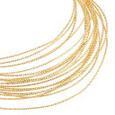 BENECREAT 5m/巻 アクセサリーワイヤー 0.8mm 14Kゴールドフィルド 彫刻撚り線柄 真鍮製 アートワイヤー クラフト銅線 光沢感 ジュエリー作り 手芸素材(3)