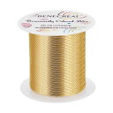 BENECREAT 80m 巻アクセサリーワイヤー 銅製ワイヤー 線径0.5mm 24ゲージ クラフト銅線 アートワイヤー 変色防止 アクセサリーパーツ DIY 手作り 光沢感 アクセサリー用ワイヤー ビーズクラフト ジュエリー作り(ライトゴールド)