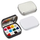 PH PandaHall 3個セット パレット 小さい 水彩画 調色パレット 水彩ケース 絵具ケース 顔料パレット 絵画画材 絵皿 蓋付き 絵具 油絵 漫画 ホ...