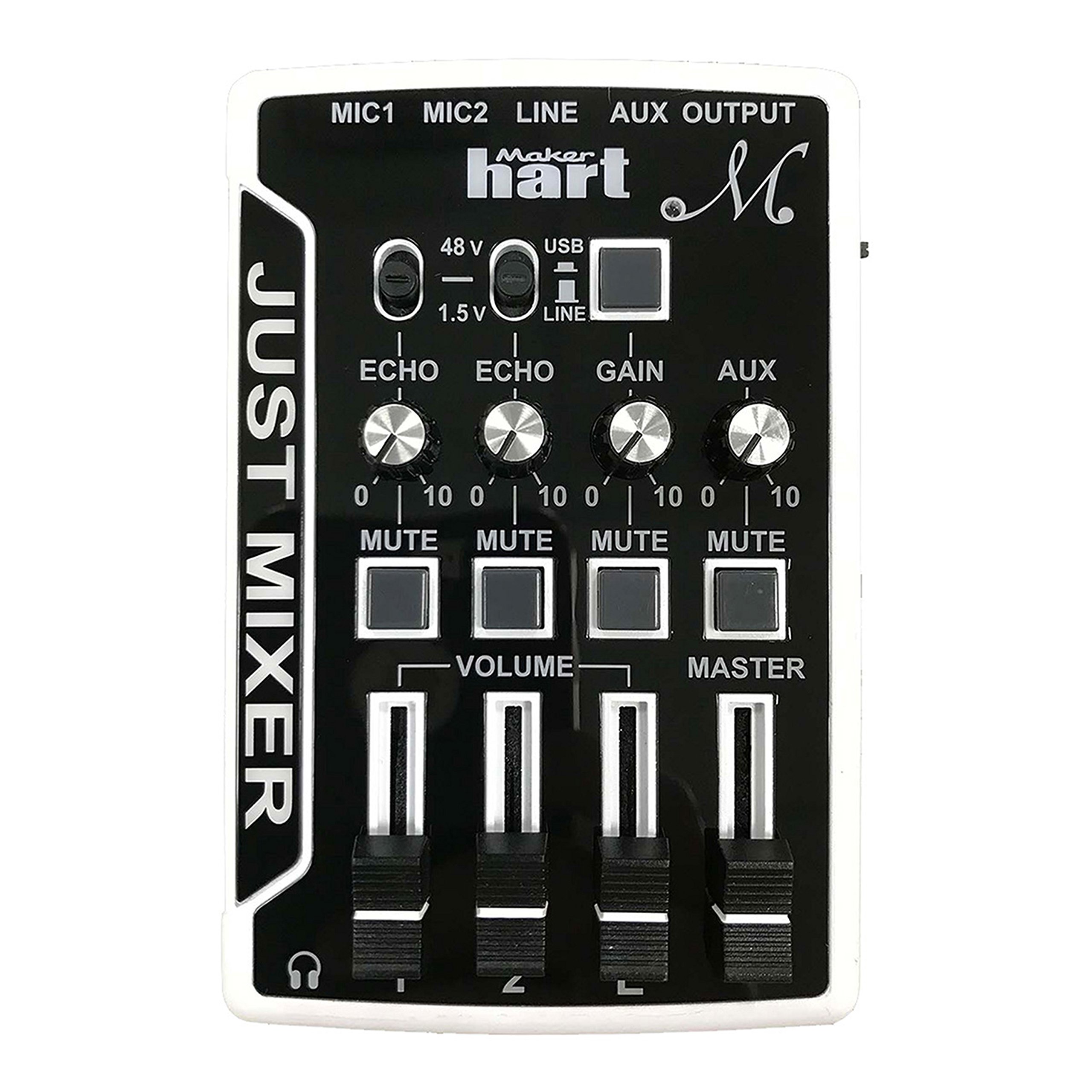 Maker hart JUST AMP 5小型パワーアンプ25W/ステレオ3入力/3出力 Maker hart JUST AMP 5小型パワーアンプ25W/ステレオ3入力/3出力