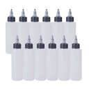 BENECREAT 12個セット120mlドロッパーボトル 塗料小分けボトル 滴瓶 スポイトボトル グルーボトル 液体容器 プラスチック 蓋つき 工芸品、アート、接着剤、多用途
